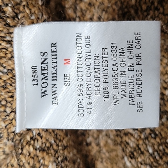 Vintage Woolrich Zip Front Embroidered Fall Motif Sweater Fleece Neckline Medium - Picture 11 of 12